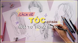 Vẽ Tóc Thời Trang 5 Bước Để Biến Hóa Tóc Trên Giấy  Kiquy Pham [upl. by Alyssa724]