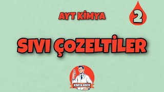 SIVI ÇÖZELTİLER2MOLARİTE  AYT 3ÜNİTE [upl. by Nylekcaj]