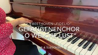 LvBeethoven Fidelio Gefangenenchor „O welche Lust“ Piano accompaniment [upl. by Loy678]