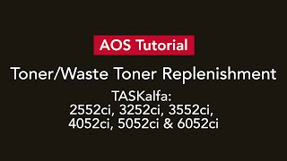 Kyocera TASKalfa  Toner Recycling  2552ci 3252ci 3552ci 4052ci 5052ci amp 6052ci [upl. by Adnih699]