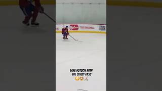 Wow Insane Pass By Lane Hutson gohabsgo habs NHL Canadiens MontrealCanadiens lanehutson [upl. by Sholley188]