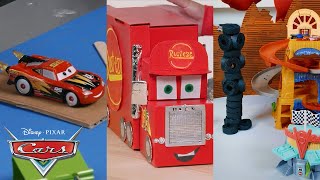 DIY Cardboard Race Track amp Character Crafts for Kids  Pixar Cars [upl. by Anse520]