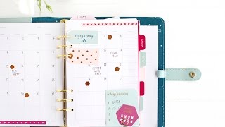 How to Customise your Dark Mint kikkiK Planner [upl. by Llirrehs786]