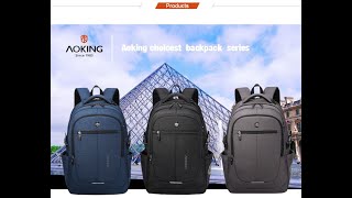 AOKING 30L LARGE URBAN SCHOOL LAPTOP BACKPACK [upl. by Onaicnop637]