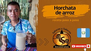 Horchata de arroz 🇬🇹 receta paso a paso [upl. by Einial]