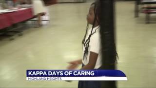 WREG COVERAGE OF KAPPA DAYS OF CARING AT TREADWELL ELEMENTARY SCHOOL [upl. by Ingold]