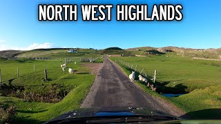 Scottish Highlands Drive 🚘  B869 to Stoer Lighthouse  Scotland 🏴󠁧󠁢󠁳󠁣󠁴󠁿 [upl. by Acinorej701]