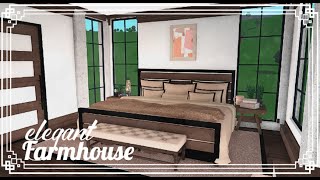 Bloxburg  Elegant Farmhouse  PART 33  No Large Plot  House Build [upl. by Phaedra759]