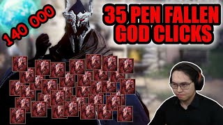 35 PEN fallen god clicks  140 000 cron stones [upl. by Sheelagh]