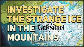 How to quotThaw all the Shards Outquot in Genshin Impact  In The Mountains Quest Guide [upl. by Aicelet]