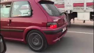 This sound That sound Peugeot 106 Gti Exhaust [upl. by Leopoldine]