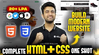 HTML amp CSS Full Course Beginners to Pro 2024  3 Mini Projects Included 🔥 Web Development Course [upl. by Kluge]