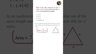 Inradius circumradius amp exradius of equilateral triangle SSC का फेवरेट topic geometry से [upl. by Yrro]