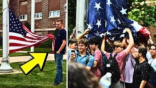 Administrator Bans Flag Students Go To School And Did Something Shocked Everyone [upl. by Yorled]