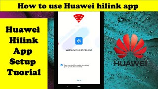 how to use huawei hilink app in android and control your device with your mobile phone easy [upl. by Ennasil]