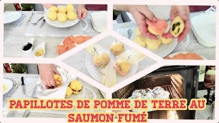 papillotes de pomme de terre au saumon fumé [upl. by Dewees]