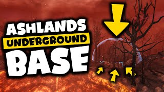 Ashlands Underground Base  Valheim [upl. by Nwahsaj]