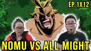 MY HERO ACADEMIA English Dub Episode 12 ALL MIGHT VS NOMU REACTION amp REVIEW [upl. by Ainocal832]