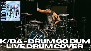 DRUM GO DUM  KDA  Live at UK Drum Show 2022  Drum Cover [upl. by Nwonknu]