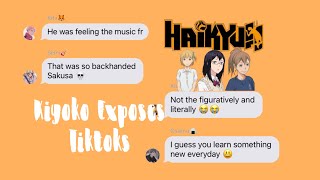 Haikyuu Kiyoko Exposes Tiktokspt 6𝕙𝕩𝕟𝕖𝕪𝕓𝕖𝕖 [upl. by Gnemgnok]