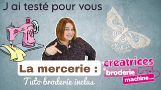 Jai testé pour vous la mercerie Créatrice Broderie Machine  Umboxing Broderie et Flex  By PopO [upl. by Auqkinahs]