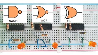 Las 3 Compuertas Logicas  Electronica Digital [upl. by Nilde950]