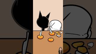 How to make sour mandarin orange sweet🤯 animation cat funny cartoon cute mukbang [upl. by Namrej]