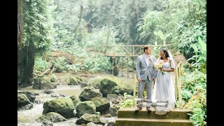 TibumanaWaterfallWeddingBaliWeddingButlerElopeinbaliSeraampTyler280423KamandaluUbudMagicianBali [upl. by Lekzehcey]