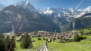 Alps Mountain Views from Mürren amp Gimmelwald Switzerland  Swiss Traveling  Interlaken Laterbrunnen [upl. by Eitsym]