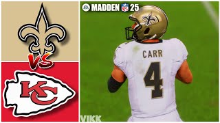 Saints vs Chiefs Week 5 Simulation Madden 25 PS5 [upl. by Annaegroeg153]