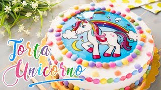 Torta di Compleanno Unicorno per Bambini  Come Mettere lOstia su una Torta  55Winston55 [upl. by Lezley]