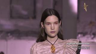 MARYAM NASSIR ZADEH New York Fashion Week FallWinter 2018 [upl. by Enomsed158]