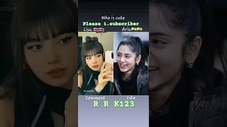 Who is best girl lisa blackpink vs aria 😍 cute🥰trending viralshort kpop [upl. by Noinatrad]