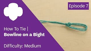 How To Tie  Bowline On a Bight  Episode 7 [upl. by Coryden]