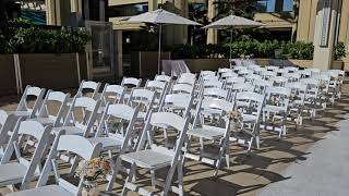 Hyatt Regency Waikiki Event Lanai is a beautiful venue for weddings with beach and palm tree views [upl. by Renee]