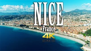 Nice France in 4K Côte dAzur Nice Aerial [upl. by Notnelc]