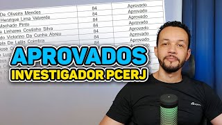 Concurso de Investigador da PCERJ Saiu a lista de aprovados [upl. by Philippine]