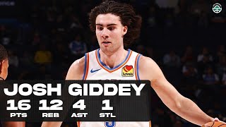 JOSH GIDDEY DOUBLEDOUBLE DROPS 16PTS amp 12REB vs GRIZZLIES FULL HIGHLIGHTS [upl. by Malonis748]