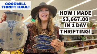 THRIFTING FOR RESALE How I Made 366700 Profit In 1 Day Thrifting HERES WHAT TO LOOK FOR [upl. by Rakia]