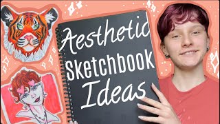 Aesthetic and Easy Sketchbook Ideas [upl. by Eenaj550]