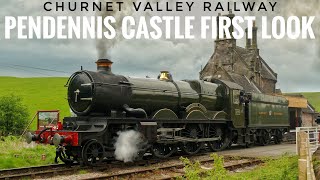 4079 PENDENNIS CASTLE ON TEST AT CHURNET VALLEY RAILWAY CLIMBING IPSTONES BANK 1ST MAY 2024 [upl. by Siramaj]