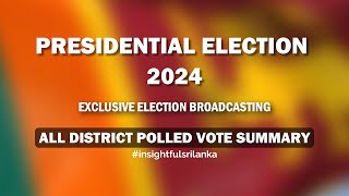 All District Polled Votes Summary  Presidential Election 2024 [upl. by Adnuahsal]