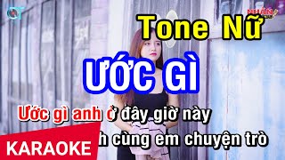 KARAOKE Ước Gì  Mỹ Tâm  Tone Nữ  Nhan KTV [upl. by Gunas]