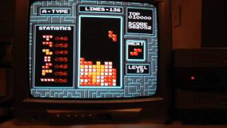 NES Tetris Level 18 MAX OUT 999999 [upl. by Immak]