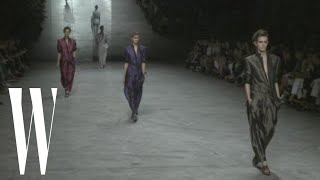 Haider Ackermann Spring 2012  runway fashion show  W Magazine [upl. by Yejus572]