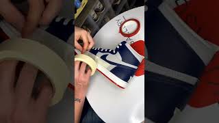 Aging the 85 Jordan 1 Georgetown [upl. by Annahsal]