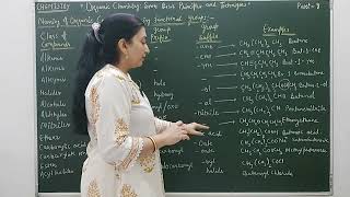 XI Ch12 IUPAC Nomenclature of Organic Compounds have Functional Groups [upl. by Lamee142]