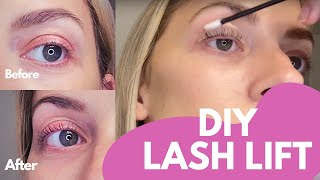 Lash Lift at HOME  No Salon Needed StepbyStep Tutorial [upl. by Sirovart522]