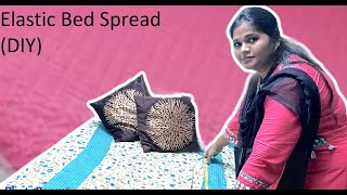 Elastic BedspreadFitted Bedspread DIY [upl. by Asiruam408]