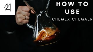 How to use Chemex ChemAer coffee maker [upl. by Akilak]